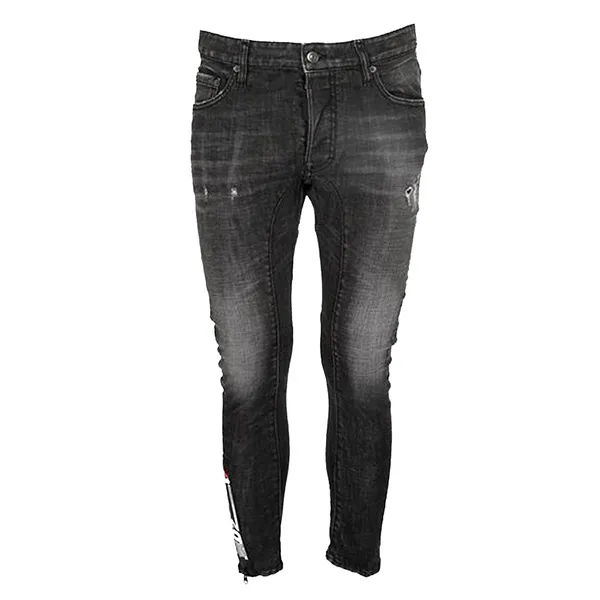 Quần Bò Dsquared2 Tidy Biker Jeans S74B0881 Màu Đen - Thời trang - Vua Hàng Hiệu
