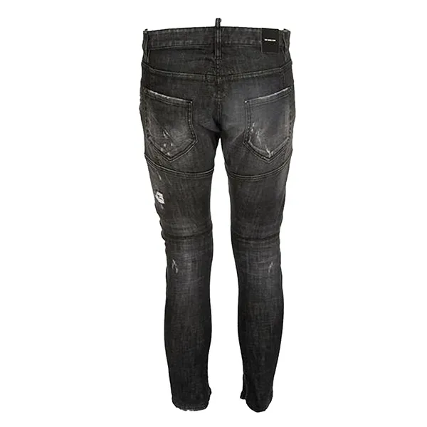 Quần Bò Dsquared2 Tidy Biker Jeans S74B0881 Màu Đen - Thời trang - Vua Hàng Hiệu