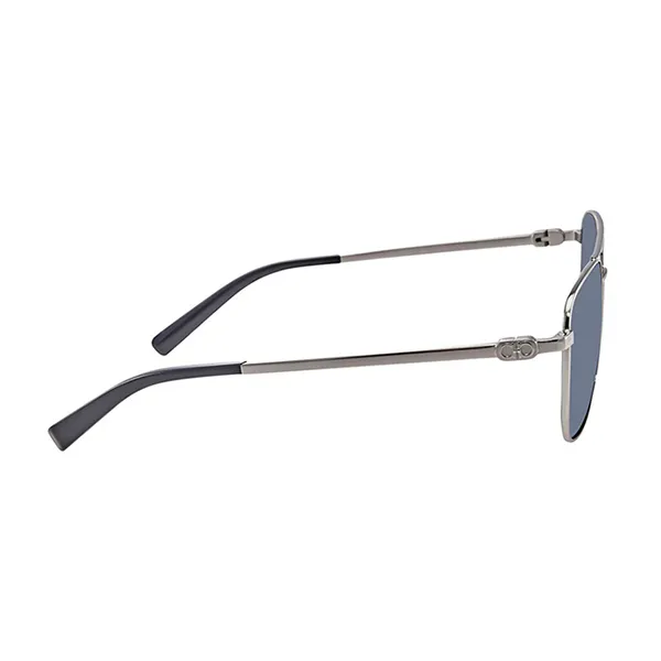 Kính Mát Nam Salvatore Ferragamo Blue Square Sunglasses SF158S 045 53 Màu Xanh Bạc