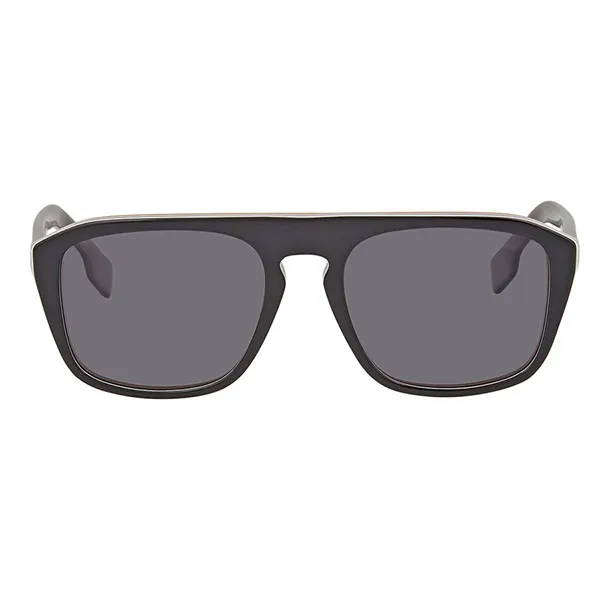 Kính Mát Burberry Polarized Grey Browline Men's Sunglassesites BE4286 379881 55 Màu Đen Xám