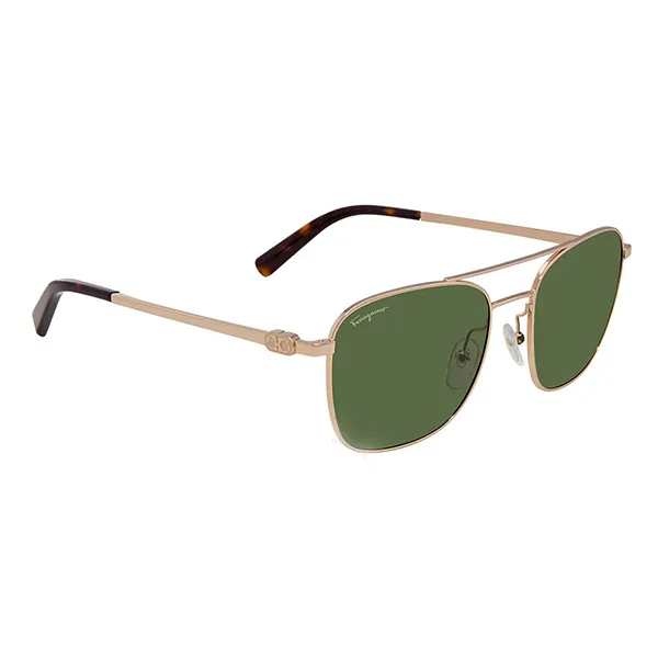 Kính Mát Nam Salvatore Ferragamo Green Square Sunglassesites SF158S 717 53 Màu Vàng Xanh