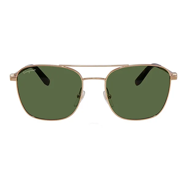 Kính Mát Nam Salvatore Ferragamo Green Square Sunglassesites SF158S 717 53 Màu Vàng Xanh
