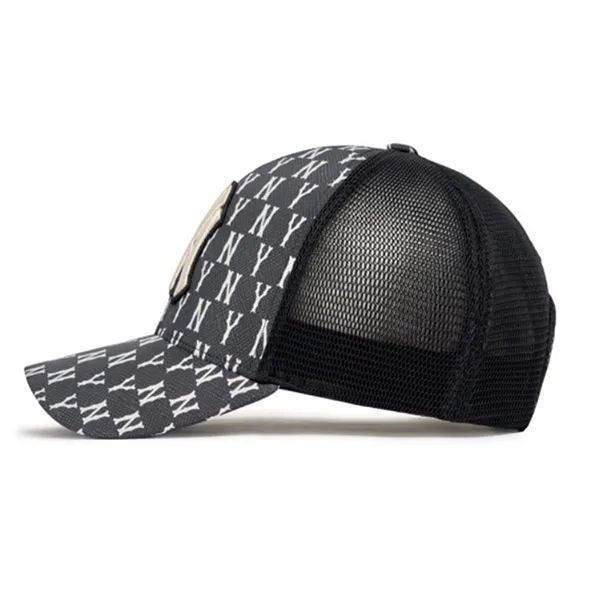 Mũ MLB Monogram Classic Mesh Cap New York Yankees 3 AMCM0223-50BKS Màu Đen