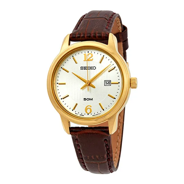 Đồng Hồ Nữ Seiko Neo Classic Silver Dial Ladies Watch SUR658P1 Màu Nâu Mặt Bạc - Đồng hồ - Vua Hàng Hiệu