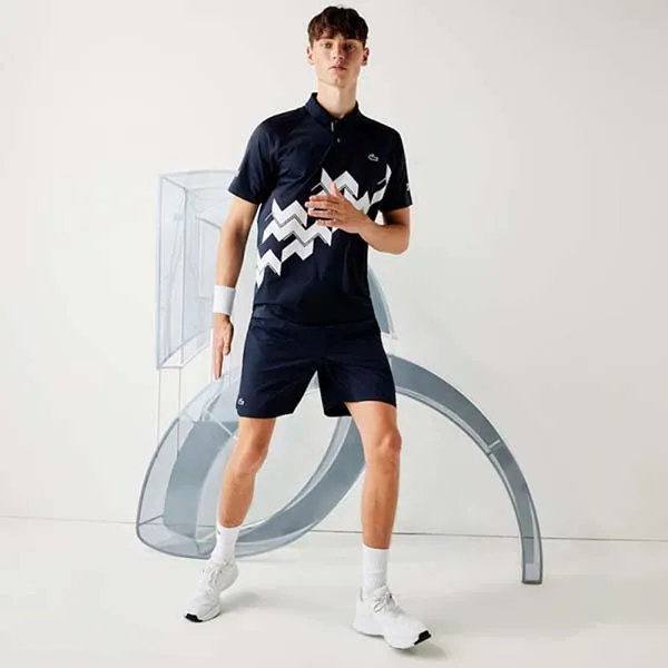 Quần Shorts Lacoste Sport X Novak Djokovic Bleu Marine GH4001-525 Màu Xanh Navy