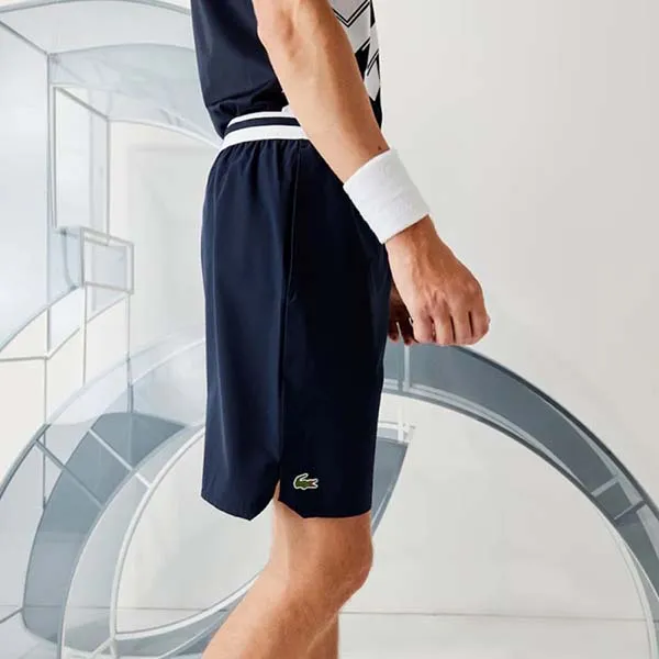 Quần Shorts Lacoste Sport X Novak Djokovic Bleu Marine GH4001-525 Màu Xanh Navy