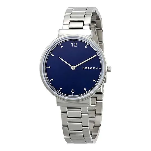 Đồng Hồ Nữ Skagen SKW2606 Màu Bạc Mặt Xanh Navy