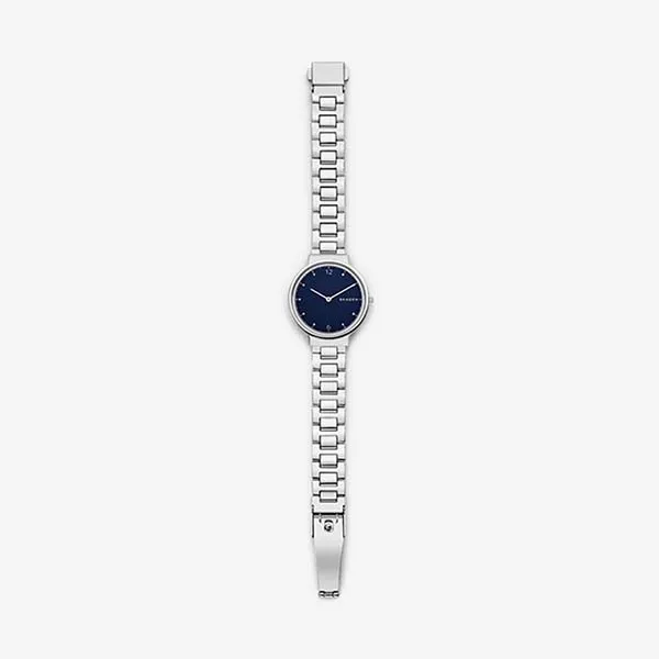 Đồng Hồ Nữ Skagen SKW2606 Màu Bạc Mặt Xanh Navy