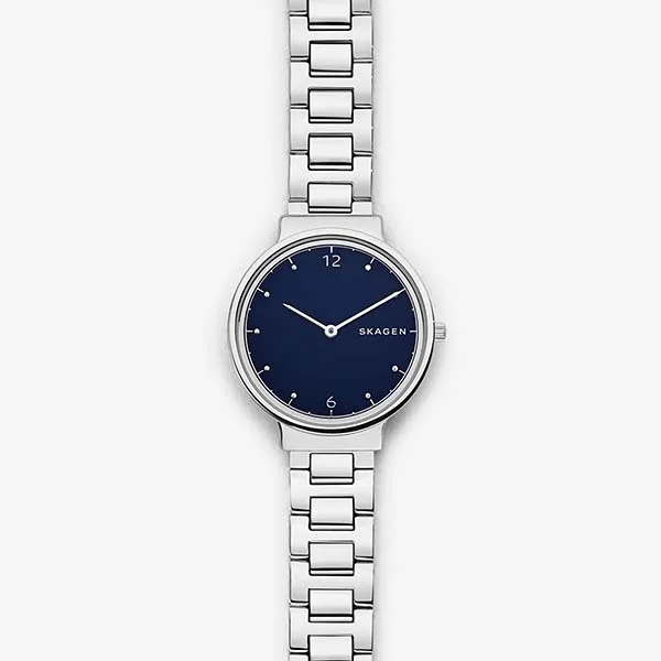 Đồng Hồ Nữ Skagen SKW2606 Màu Bạc Mặt Xanh Navy
