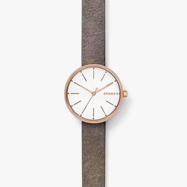 Đồng Hồ Skagen SKW2644 Cho Nữ Màu Nâu Mặt Bạc
