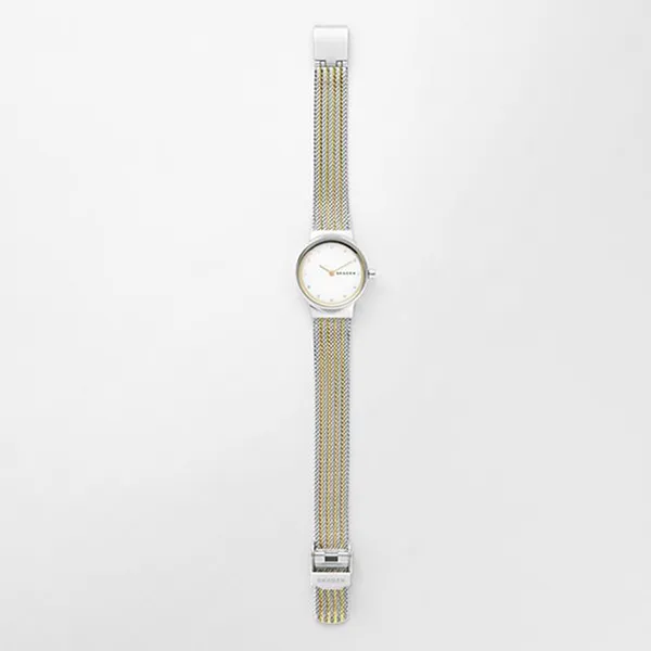 Đồng hồ Skagen SKW2698 Cho Nữ Màu Vàng Trắng Mặt Bạc