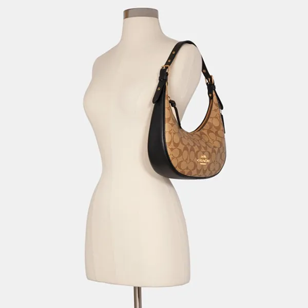 Túi Xách Coach Bailey Hobo In Signature Canvas Màu Nâu