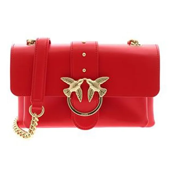 Túi Đeo Chéo Pinko Ladies Love Mini Leather Shoulder Bag Red 1P21AZ Y5EU R24 Màu Đỏ - Túi xách - Vua Hàng Hiệu