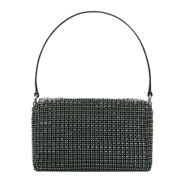 Túi Xách Tay Alexander Wang Heiress Medium Pouch Bag 20122P10 Màu Xanh - Túi xách - Vua Hàng Hiệu