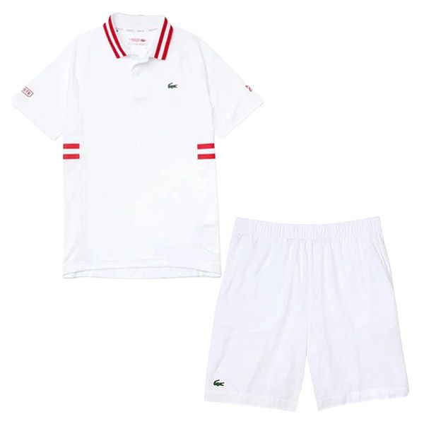 Bộ Thể Thao Lacoste Men's Lacoste Sport X Novak Djokovic Breathable Ultra-Dry DH9615-00-B6C Màu Trắng Size M - 1