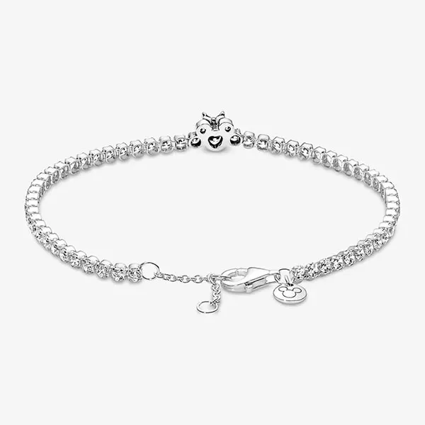 Vòng Đeo Tay Pandora Tennis Disney Minnie Đính Đá Trong Suốt Màu Bạc - Trang sức - Vua Hàng Hiệu