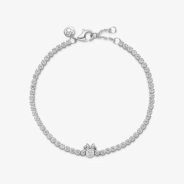 Vòng Đeo Tay Pandora Tennis Disney Minnie Đính Đá Trong Suốt Màu Bạc - Trang sức - Vua Hàng Hiệu