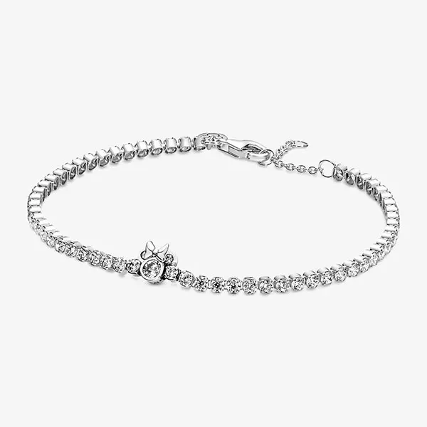 Vòng Đeo Tay Pandora Tennis Disney Minnie Đính Đá Trong Suốt Màu Bạc - Trang sức - Vua Hàng Hiệu