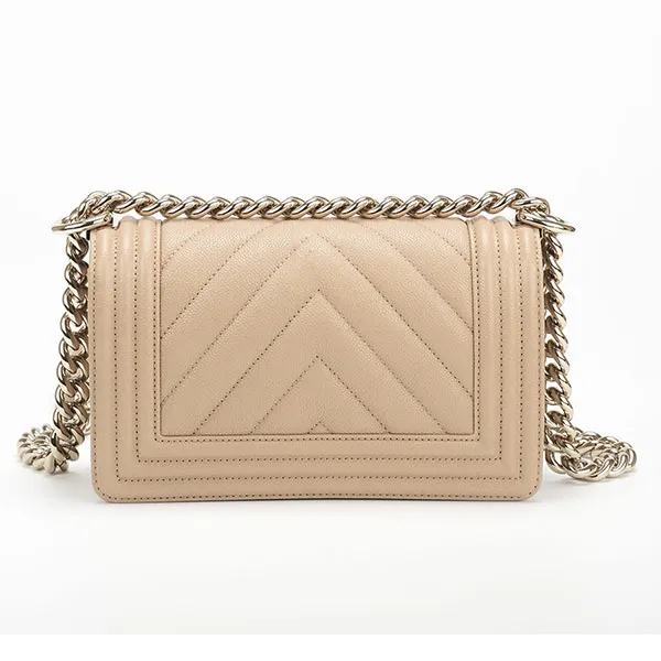 Túi Đeo Chéo Chanel Boy Small Bag Màu Beige - Túi xách - Vua Hàng Hiệu