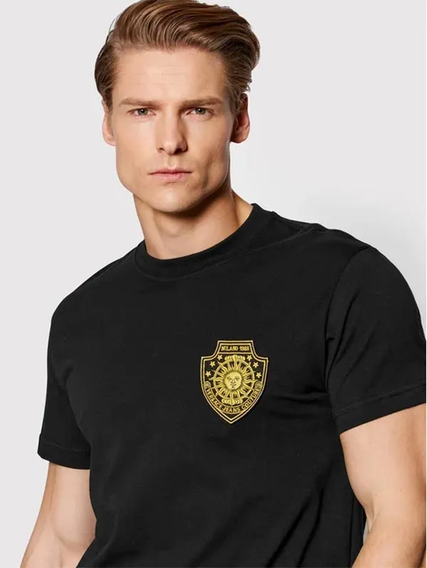 Áo Phông Versace Jeans Couture T-shirt Patch Sun 72GAH6S7 J0001 899 Màu Đen