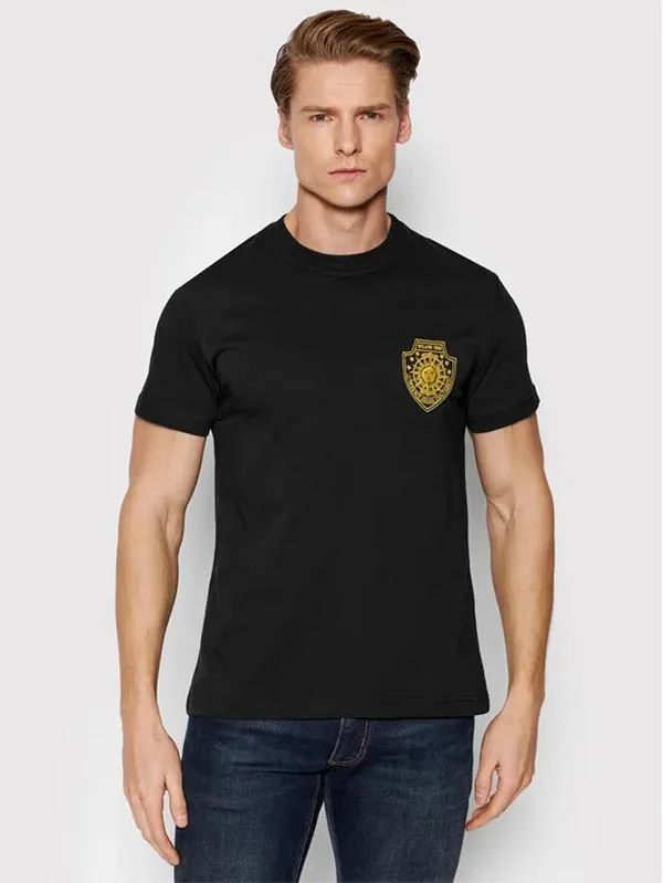 Áo Phông Versace Jeans Couture T-shirt Patch Sun 72GAH6S7 J0001 899 Màu Đen