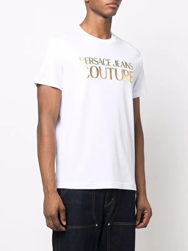 Áo Phông Versace Jeans Couture 72GAHT01-CJ00T Màu Trắng Size M