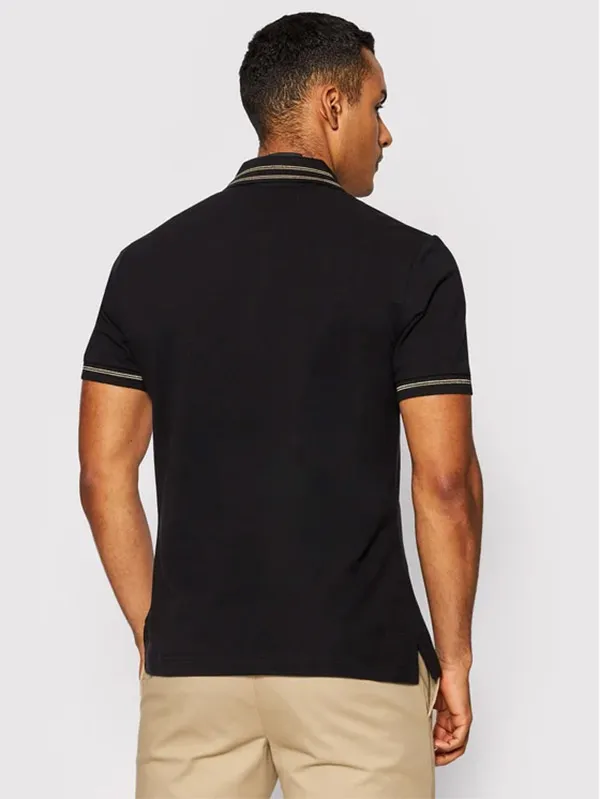 Áo Polo Nam Versace Jeans Couture Patch-Detail Cotton Polo Shirt 72GAGT11 CJ01T 899 Black Màu Đen Size M - Thời trang - Vua Hàng Hiệu