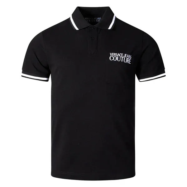 Áo Polo Nam Versace Jeans Couture Dettaglio Logo 72GAGT02 CJ01T 899 Màu Đen Size S - Thời trang - Vua Hàng Hiệu