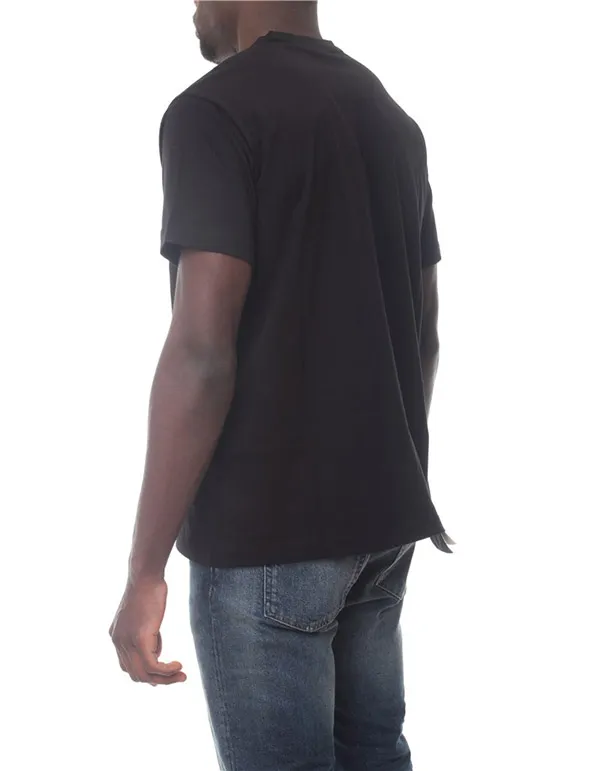 Áo Phông Versace Jeans Couture T-Shirt Con Dettaglio Logo 72GAHT05 CJ00O Màu Đen