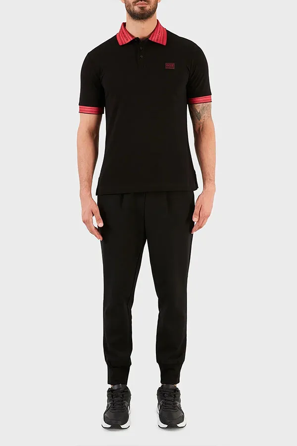 Áo Polo Versace Jeans Couture Cotton Black Polo Shirt B3GWA7T1 36571 Màu Đen