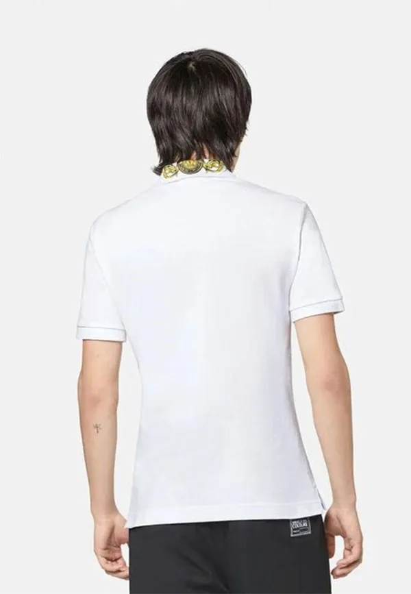Áo Polo Versace Jeans Couture Men's White Versace Jeans Polo 71GAGT03 Màu Trắng