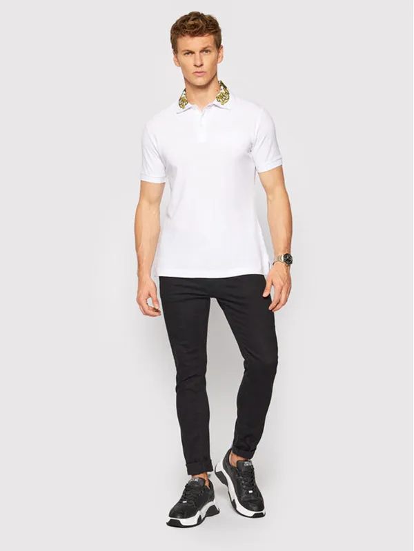 Áo Polo Versace Jeans Couture Men's White Versace Jeans Polo 71GAGT03 Màu Trắng