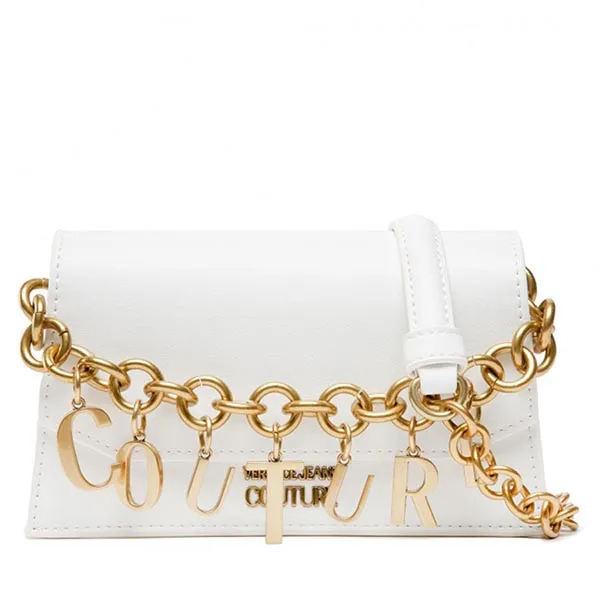 Túi Đeo Chéo Versace Jeans Couture With Charm Màu Trắng Size 19