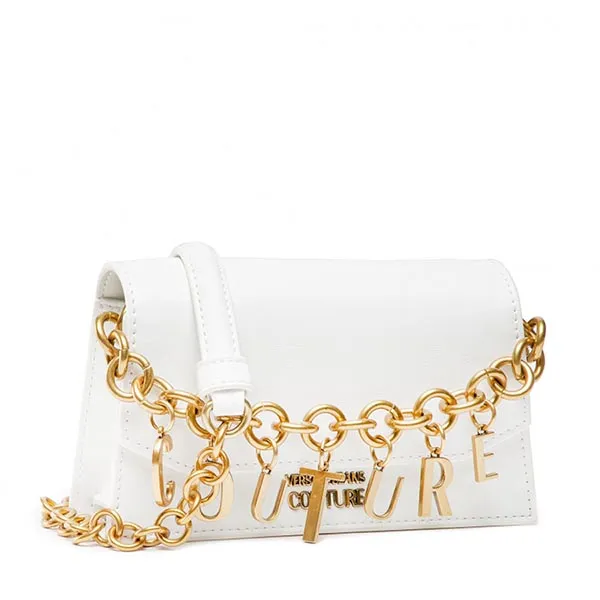 Túi Đeo Chéo Versace Jeans Couture With Charm Màu Trắng Size 19