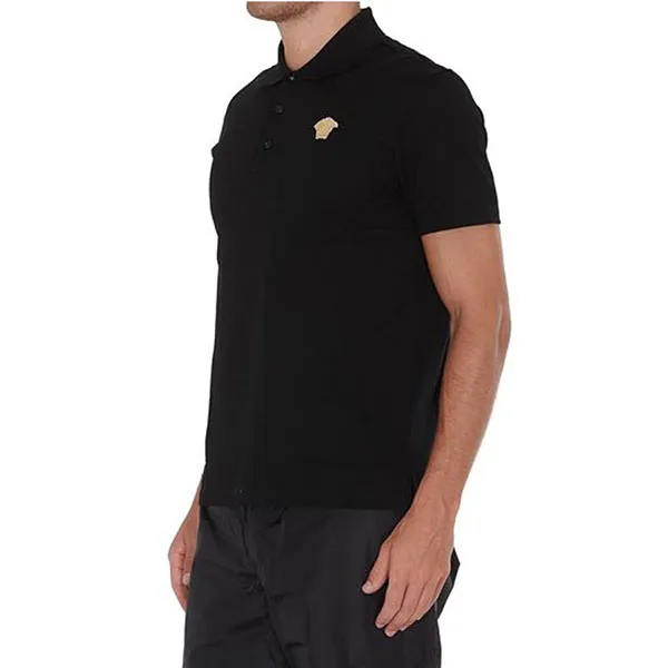 Áo Polo Versace Medusa Embroidery Polo Shirt In Black A87427-A237141 Màu Đen
