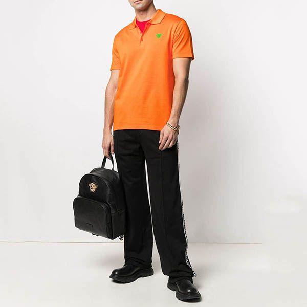 Áo Polo Versace Collection Men's Orange Medusa Polo T-shirt A87427 A237141 Màu Cam - 3