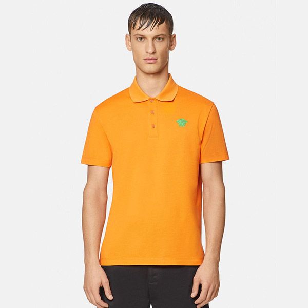 Áo Polo Versace Medusa Polo Shirt Orange A87427 A237141 Màu Cam - 1