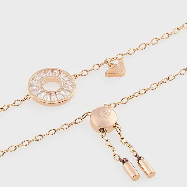 Vòng Đeo Tay Emporio Armani Rose Gold Tone Sterling Silver ID Bracelet Màu Vàng Hồng - Trang sức - Vua Hàng Hiệu