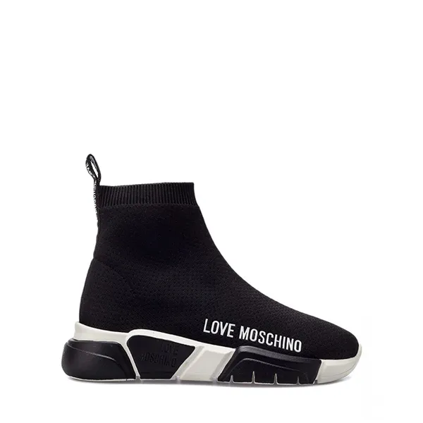 Giày Sneakers Love Moschino Women's Shoes Sneakers JA15193 G1EIZ 5000 Calza Nero Black Sock Màu Đen Size 36 - Giày - Vua Hàng Hiệu