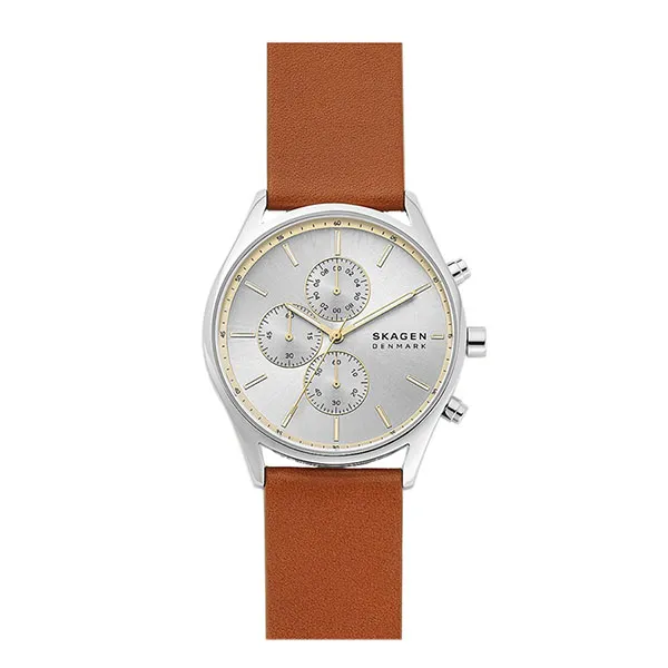 Đồng Hồ Skagen SKW6607 Cho Nam Màu Nâu Mặt Bạc