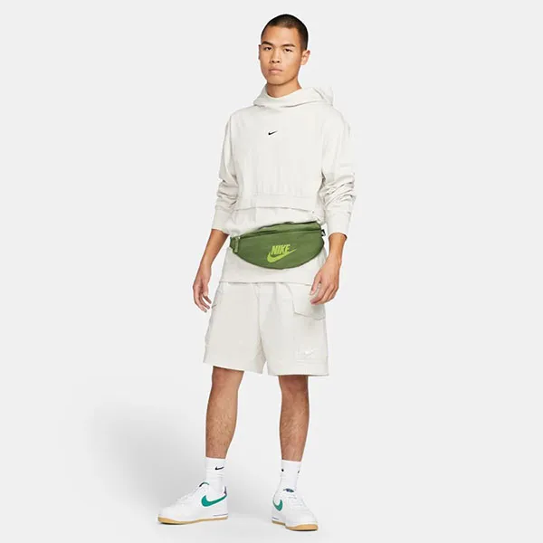 Túi Đeo Chéo Nike Heritage Waist Pack Green DB0490-328 Màu Xanh Lá