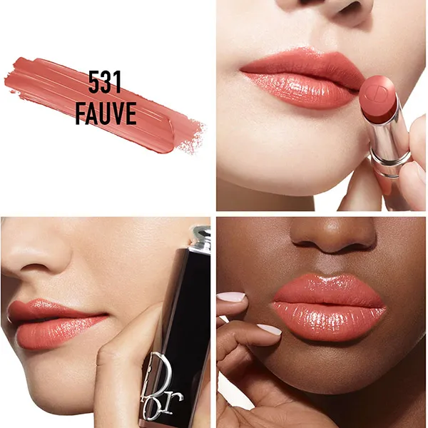 Son Dior Addict Hydrating Shine Lipstick 531 Fauve Màu Nâu Cam