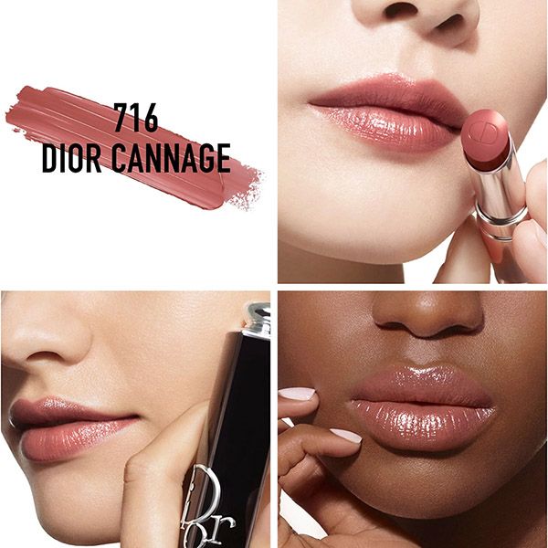 Son Dior Addict Hydrating Shine Lipstick 716 Cannage Màu Nâu Đỏ - 1