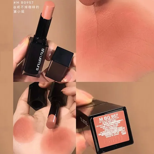 Son Shu Uemura Rouge Unlimited Matte M BG 957 Màu Cam Nâu