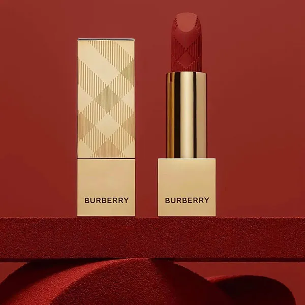 Son Burberry Kisses Matte 121 Vintage Orange Màu Đỏ Cam Gạch (trendy 2022)