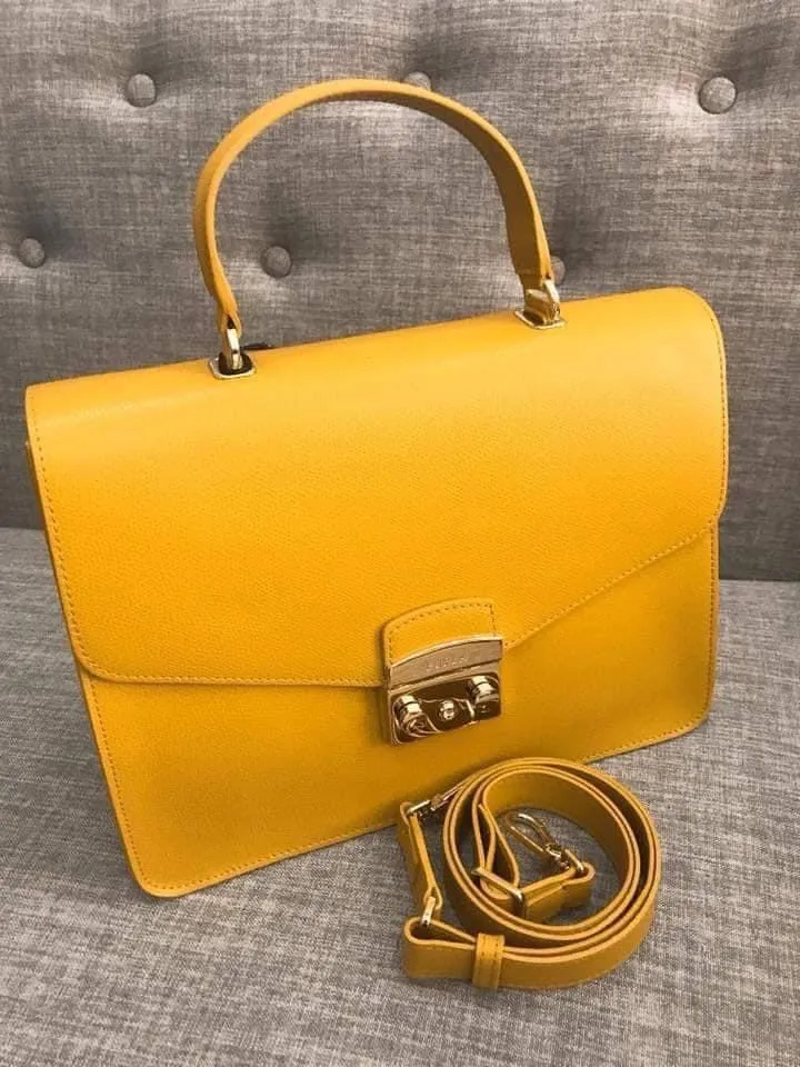 Túi Xách Tay Furla Handbag Metropolis 978075 B BOO9 Are Ginestra E Màu Vàng