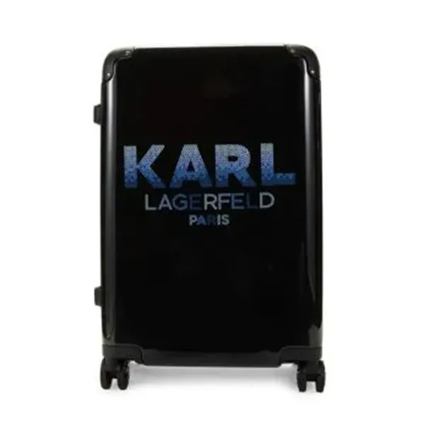 Vali Karl Lagerfeld Paris 24 Sequin Hardside Spinner Suitcase Màu Đen - Túi xách - Vua Hàng Hiệu