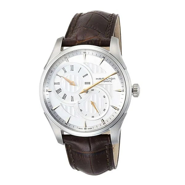 Đồng Hồ Nam Hamilton Jazzmaster Regulator Men's Watch H42615551 Màu Nâu Mặt Bạc - Đồng hồ - Vua Hàng Hiệu