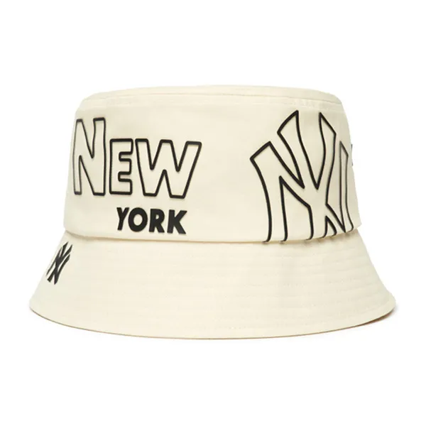 Mũ MLB Bucket New York Yankees 3AHT0201N-50CRS Màu Kem Size 57 - Mũ nón - Vua Hàng Hiệu