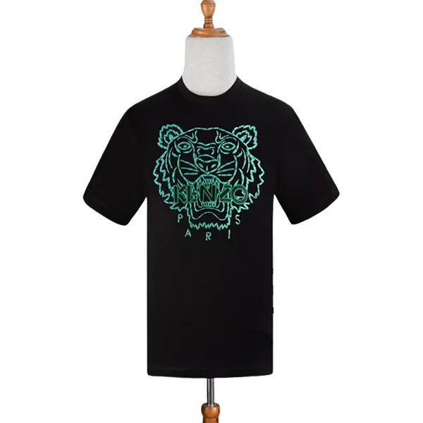 Áo Phông Kenzo Hổ Thêu 4YF-5T218 Màu Đen